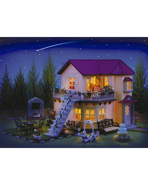 Sylvanian Families Kırmızı Çatılı Işıklı Şehir Evi 5302