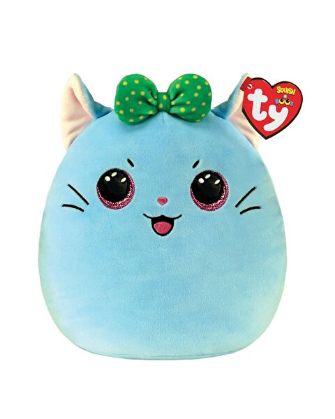 TY Fiyonklu Mavi Kedi Squishy 25 Cm