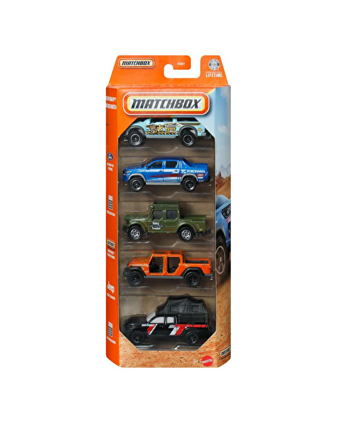Matchbox Beşli Araba Seti Mbz Off Road II JJP27
