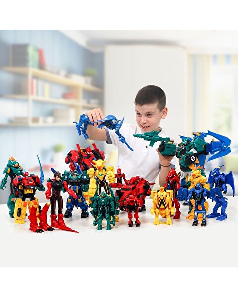 Quantum Heroes Dinoster Stego Blast Wing Sky Aksiyon Robot