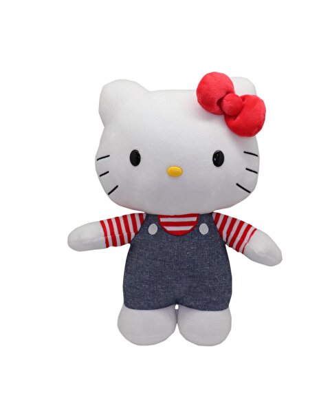 Hello Kitty Peluş Kot Tulumlu 30 Cm