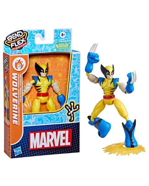 Avengers Bend ve Flex Missions Figür Wolverine F4965