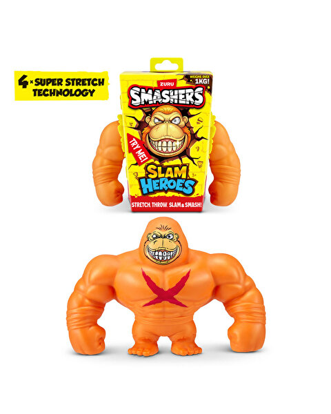 Smashers Slam Heroes Esneyen Goril Figür Turuncu
