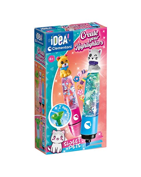 Clementoni Idea Fosforlu Kalem Tasarım Standı Sweet Pets
