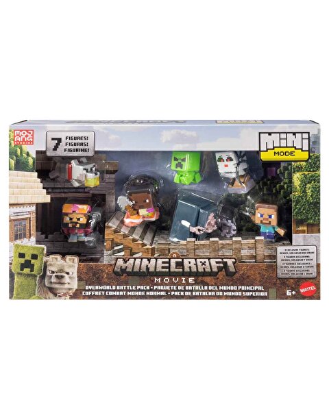 Minecraft Filmi Overworld Battle 7’li Aksiyon Figür Seti JFM3