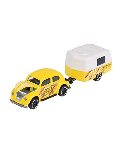 Majorette Volkswagen Römorklu Oyuncak Araba Volkswagen Beetle Sarı