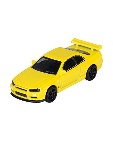 Majorette Japan Serisi Premi̇um Arabalar NIissan Skyline GT-R (R34) Sarı