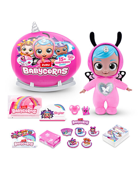 Rainbocorns Sevimli Sürpriz Bebek 92107 Gri Boynuz