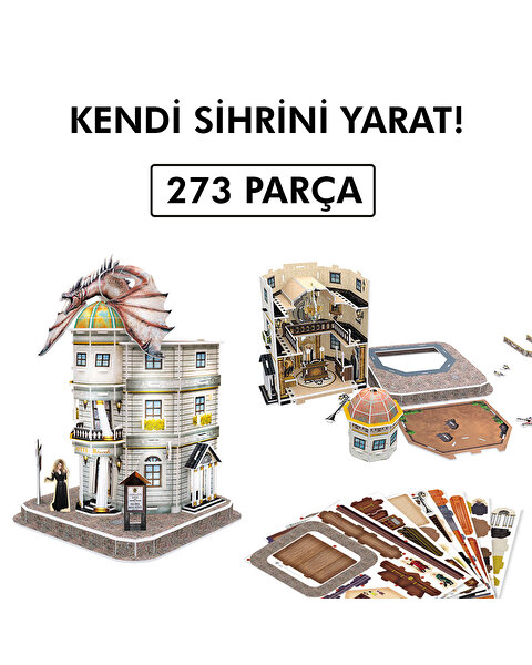 Cubic Fun 3D Puzzle Harry Potter Diagon Yolu 4 Bina