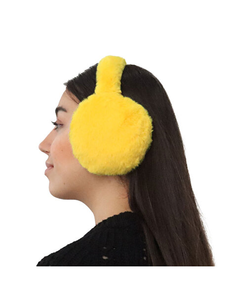Peluş Kulaklık Sarı