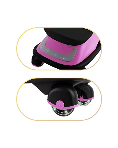 Sesli ve Işıklı Royal Swing Car Pembe
