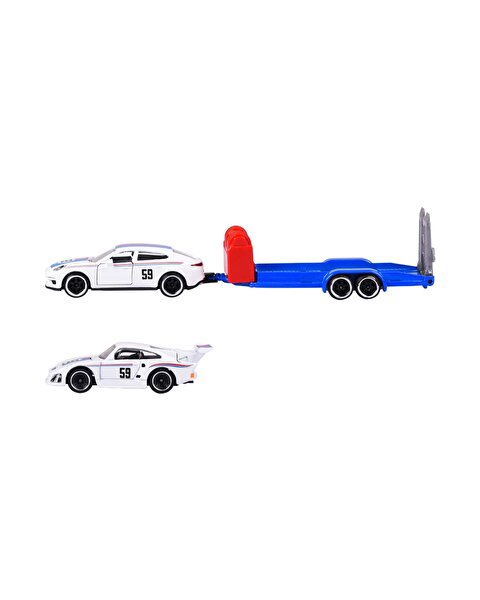 Majorette Porsche Deluxe Trailer 3’lü Set Porsche Panamera + Porsche 935 K3