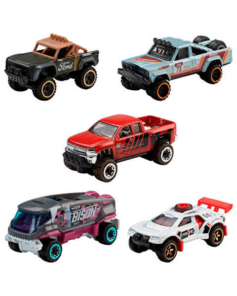 Hot Wheels Beşli Araba Seti Mud Studs JKG10