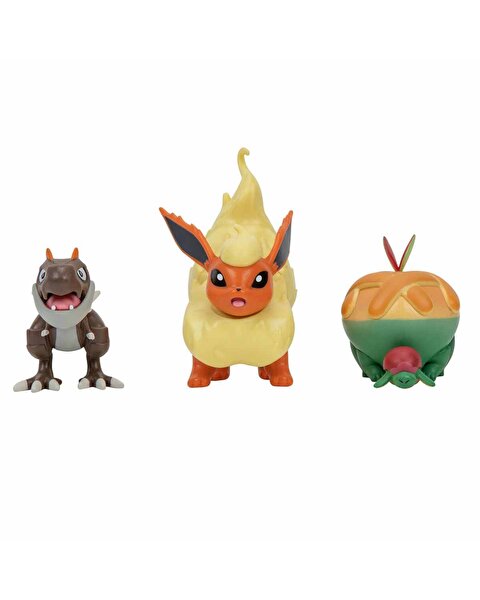 Pokemon Battle 3'lü Figür S15 Flareon-Tyrunt-Appletun