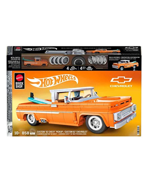 Hot Wheels Elite Serisi Custom 62 Chevy Pickup Araba 858 Parça JFT20