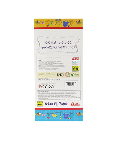 Doğa Et Bebek ve Minik Arkadaşı Turuncu Elbiseli