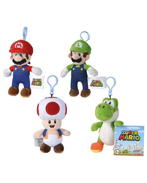 Super Mario 12,5 Cm Peluş Anahtarlık Mario