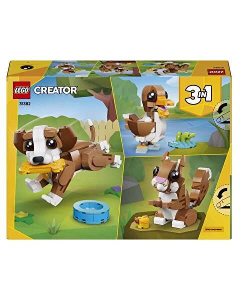 LEGO Creator 3’ü 1 Arada Sevimli Hayvanlar: Oyunbaz Yavru Köpek 31382