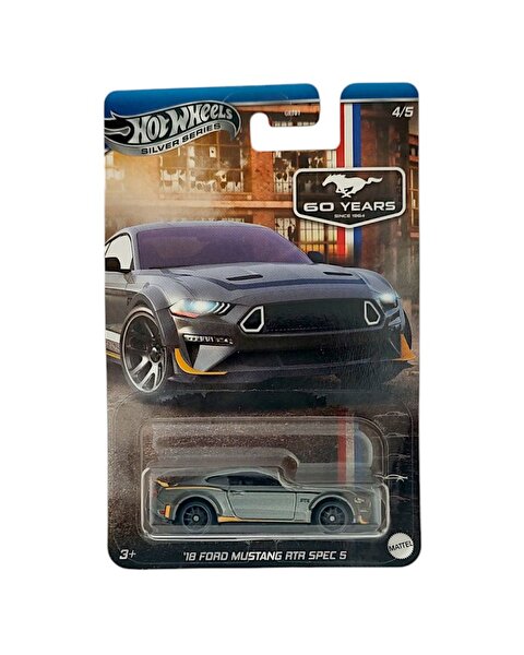 Hot Wheels Silver Series Araba 18 Ford Mustang RTR Spec 5 JBY53