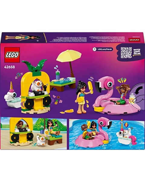 LEGO Friends Tek Boynuzlu At ve Flamingo Havuz Partisi 42658