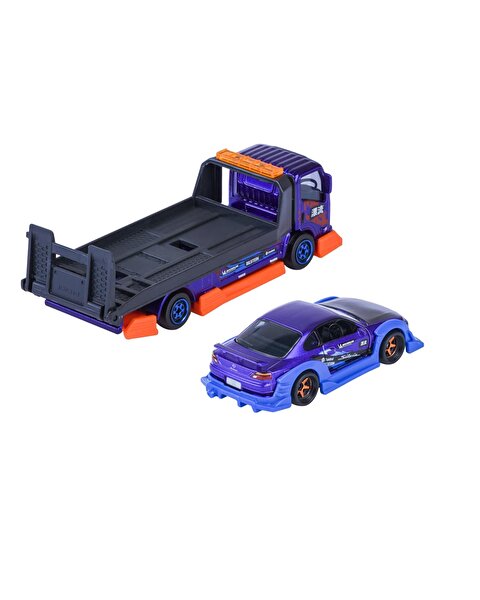 Majorette JDM Legends Tuning Transporter Isuzu NPR +Nissan Silvia(S15) SP