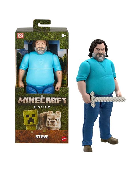 Minecraft Filmi Büyük Aksiyon Figürü Steve 30 Cm JFR65