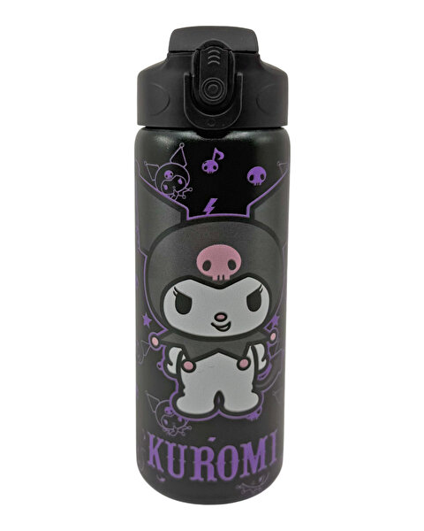Kuromi Çelik Siyah Matara 600 Ml