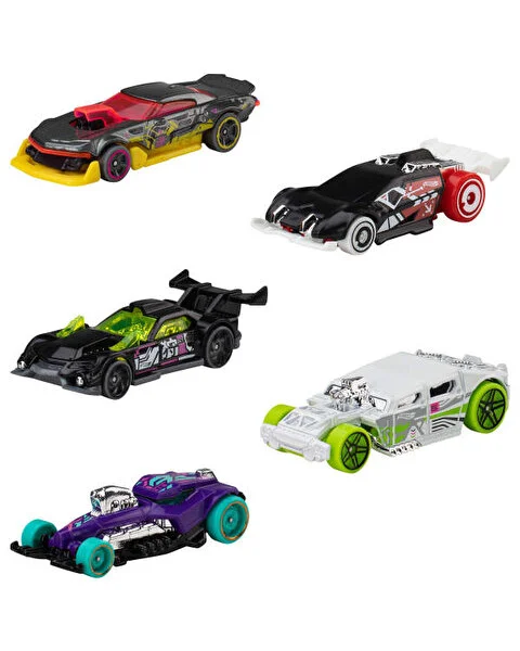 Hot Wheels Beşli Araba Seti Cyber Noir JKG06