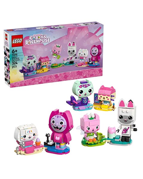 LEGO Gabby’s Dollhouse Gabby’nin Parçalarla İnşa Edilen Kedi Arkadaşları 11215