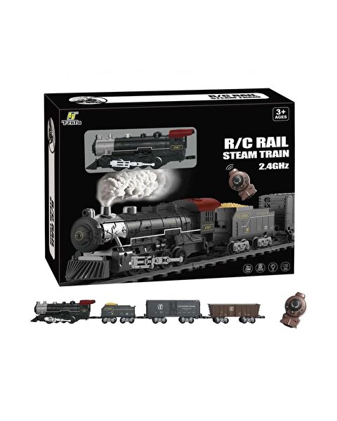 Classic Steam Kumandalı 2,4 Ghz Pilli Tren Seti 30 Parça