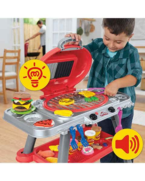 Play Doh Işıklı ve Sesli Sizzlin Izgara Oyun Seti G0500