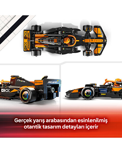 LEGO Speed Champions McLaren F1 Team MCL38 Yarış Arabası 77251