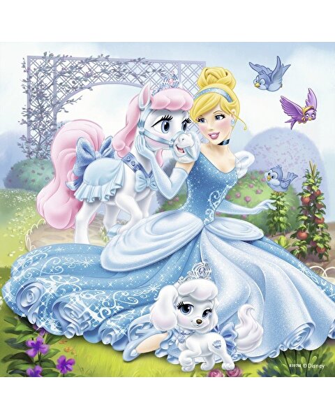 Ravensburger Puzzle 3x49 Parça Belle Cindirella Rapunzel