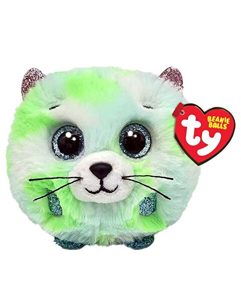 Ty Teeny Puffies Yeşil Kedi 10 Cm