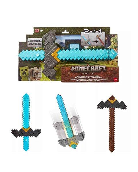 Minecraft 2'si 1 Arada Dönüşebilen Kılıç JFR72