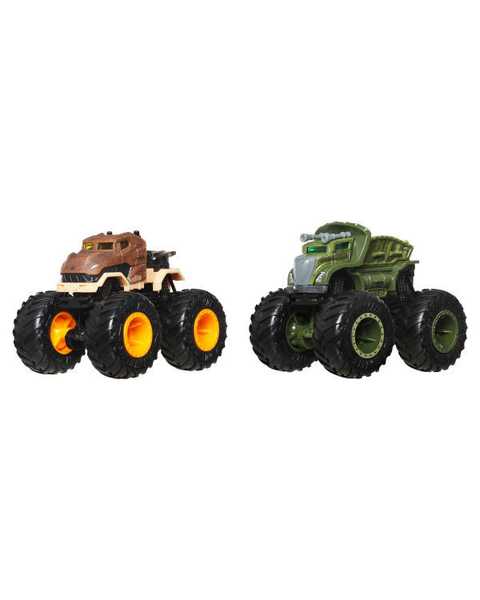 Hot Wheels Monster Trucks Güçlü İkili 1:64 Arabalar Tyrannosaurus Rex JCC72