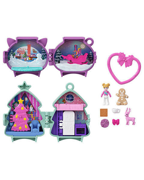 Polly Pocket Sevimli Yılbaşı 2'li Paket Oyun Seti JGM53