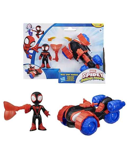 Spidey and His Amazing Friends Aksiyon Figürü ve Araç Seti Miles Morales G2460