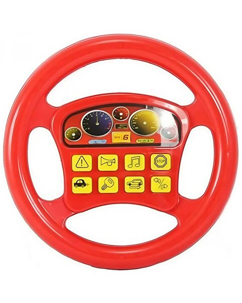 Pilli Neşeli Direksiyon Kırmızı