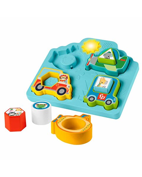 Fisher Price Sesli ve Işıklı Arabalar Puzzle HRP31