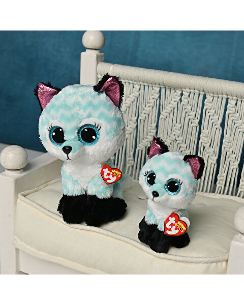 Ty Beanie Boo Atlas Aqua Chevron Tilki 24 cm.