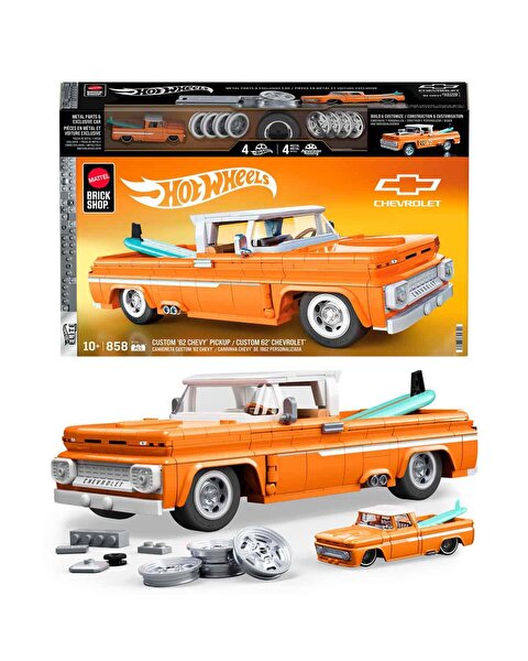 Hot Wheels Elite Serisi Custom 62 Chevy Pickup Araba 858 Parça JFT20