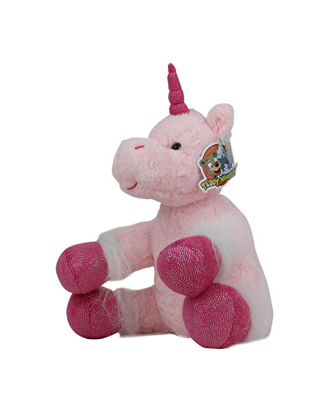 Pembe Boynuzlu Unicorn Peluş 40 Cm