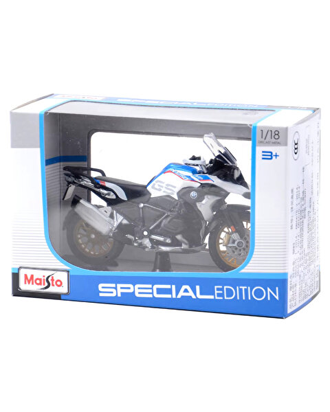Maisto 1:18 Motosiklet Mavi Beyaz