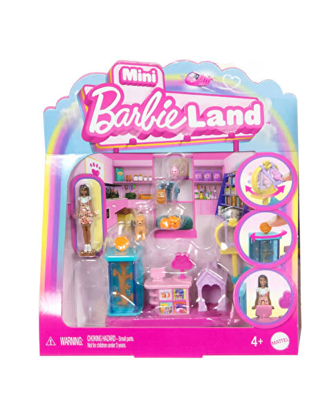 Barbie Mini BarbieLand Bebek ve Oyun Seti JCR30