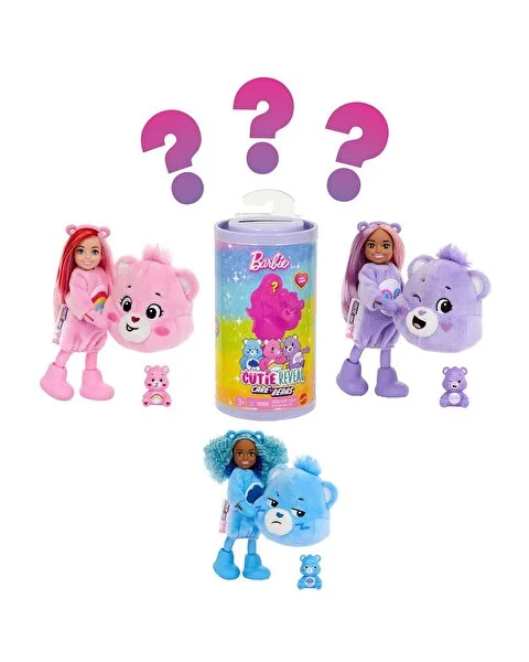 Barbie Cutie Reveal Sevimli Ayıcıklar Bebek Serisi Sürpriz Paket JCN97