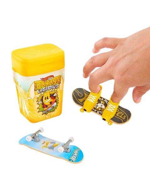Hot Wheels Skate 2'li Parmak Kaykay ve Kutu Seti Banana Licious HVK79