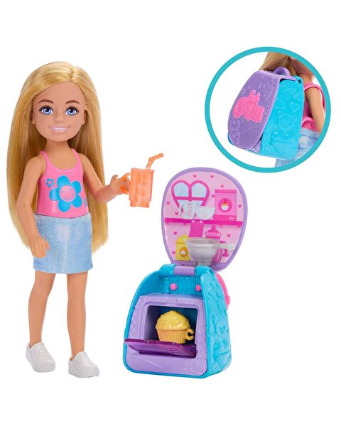 Barbie Chelsea Sırt Çantası Olabilen Cupcake Oyun Seti JBF46