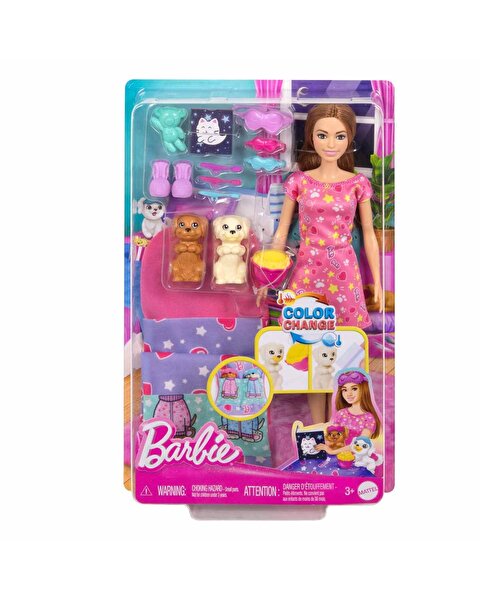 Barbie ve Köpekçikleri Pijama Partisi Oyun Seti HXN01