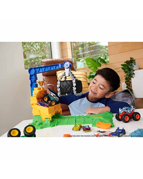 Hot Wheels Monster Trucks Arenada Rhinomite Mücadelesi Oyun Seti HTP18